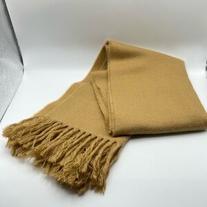 Women’s Tan Fringed Scarf